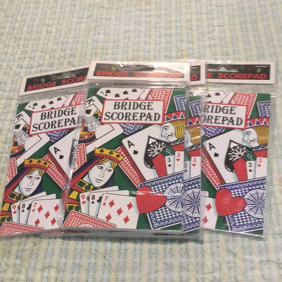 Bridge Score pad 5-books NEW contact Bridge scoring pads bridge playing Party - Picture 5 of 5